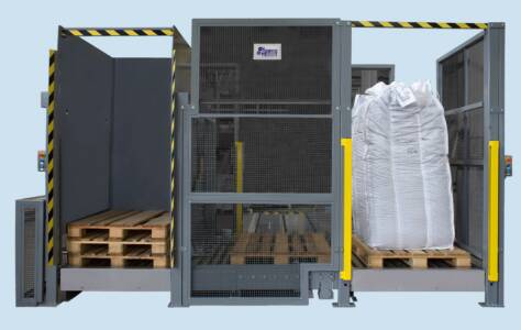 Transportsystem für Maschinen Big-Bag - Vorderansicht Widok z przodu